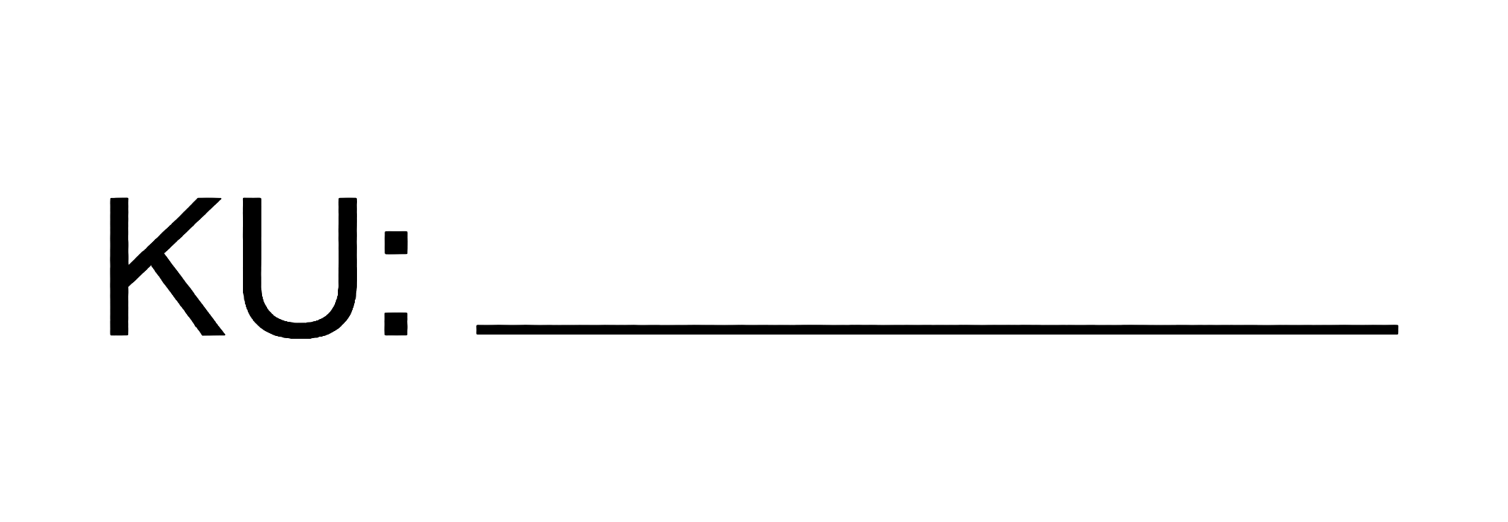 KU mit Linie