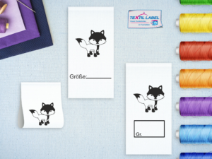 Textiletiketten für Größenbeschriftung Fuchs M048049