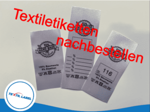 Textiletiketten Konfigurator Textil-Label Konfigurator Nachbestellen