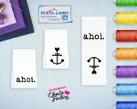 Labels AnkerPlatz und Anker Textiletiketten mit Motiven von Chaotic-Factory SM006