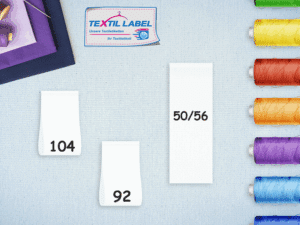 Labels Größen Textiletiketten SG001