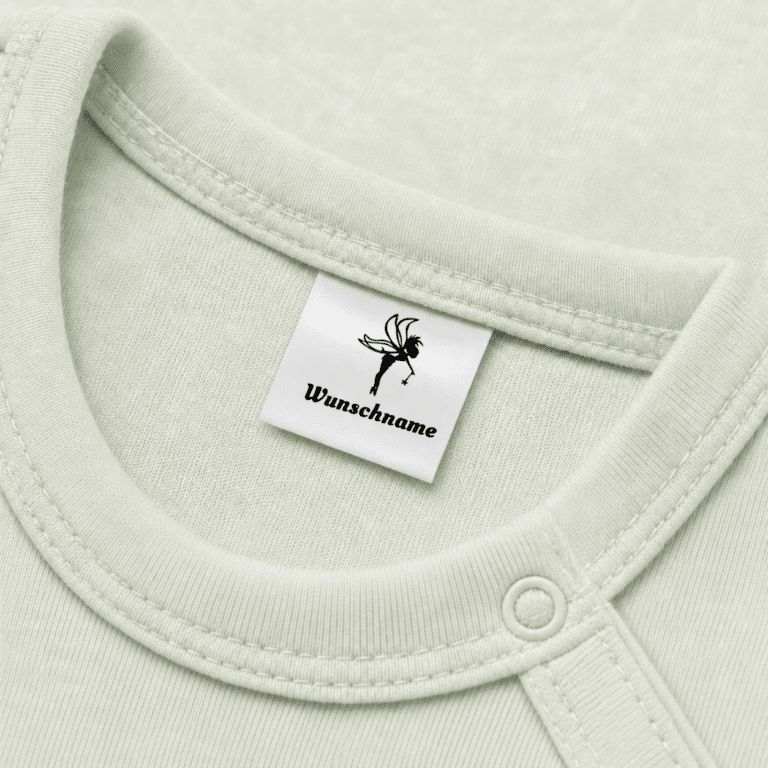 Individuelle Textiletiketten mit Fee Motiv und Wunschnamen Namensetiketten