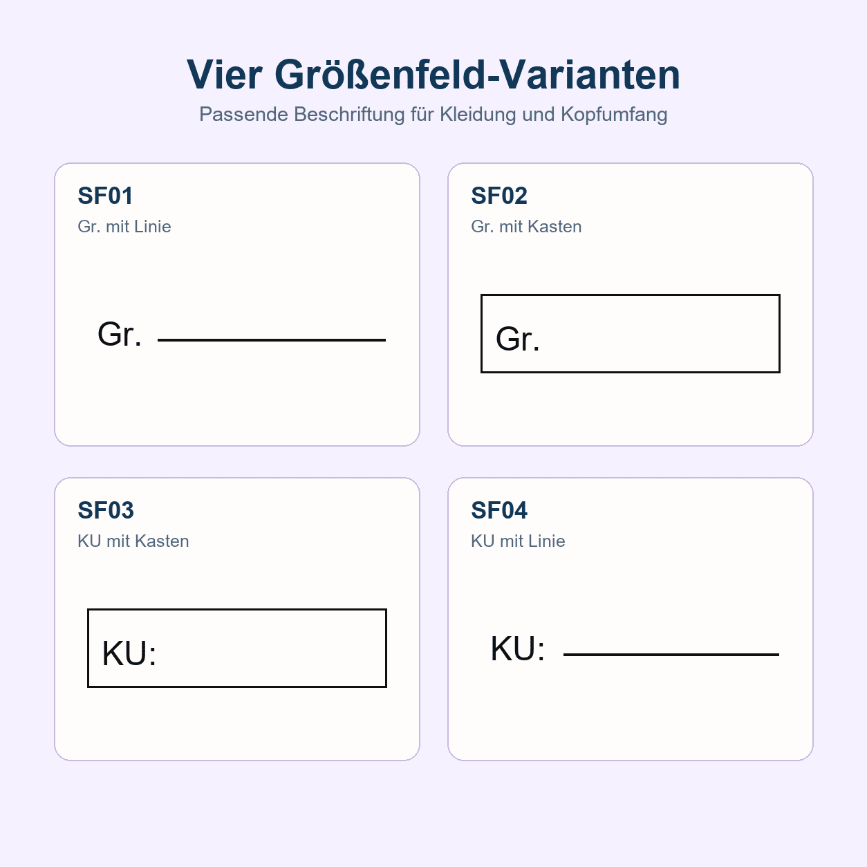 Textiletiketten mit eigenem Logo, Material zum selbst beschriften
